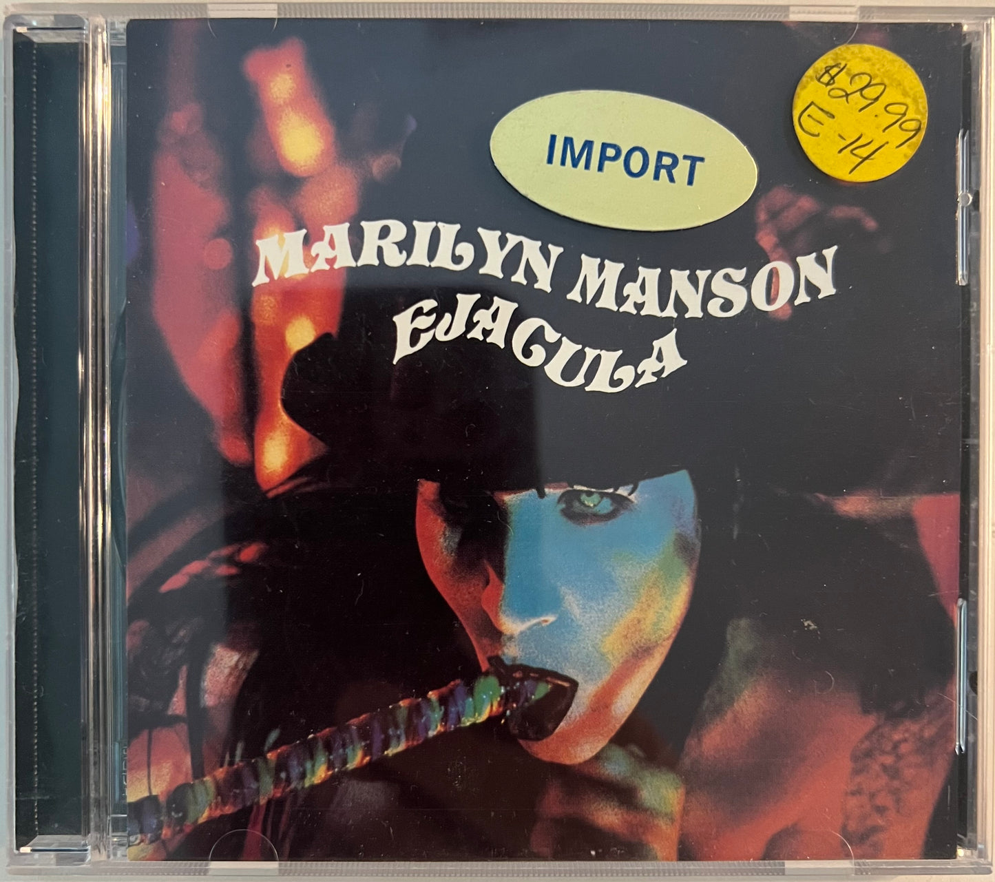 Used -- Marilyn Manson – "Ejacula", Snakepit, Slidell, LA 01/24/95 (Live Import – Unofficial Release), CD