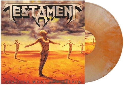 Testament – "Practice What You Preach" (LP), Colored Vinyl, Orange/White Swirl