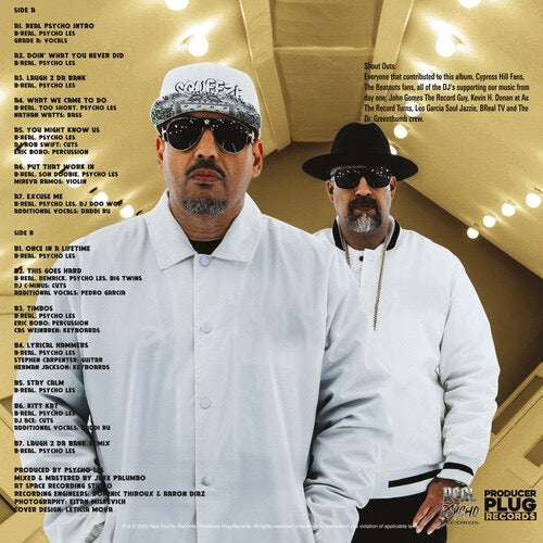 B-Real & Psycho Les, "Real Psycho" LP, Limited Yellow Vinyl, Import